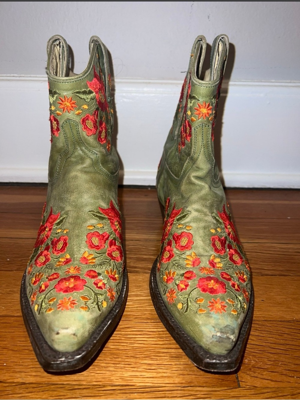 Allens Boots Floral Cowboy Boots